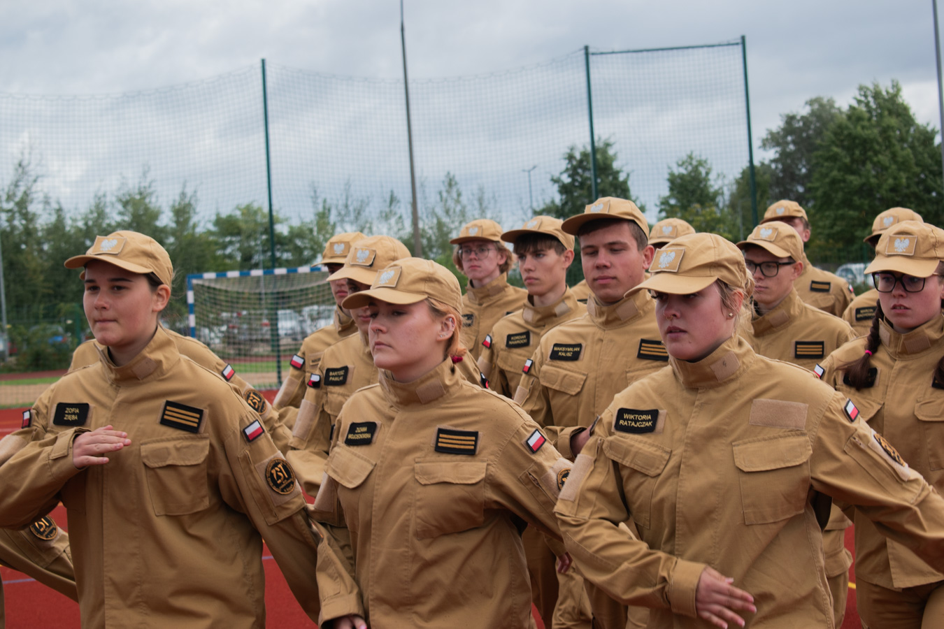 _DSC0256 uroczystość oficjalnego otwarcia oddziałów mundurowych połączona ze ślubowaniem klas pierwszych
